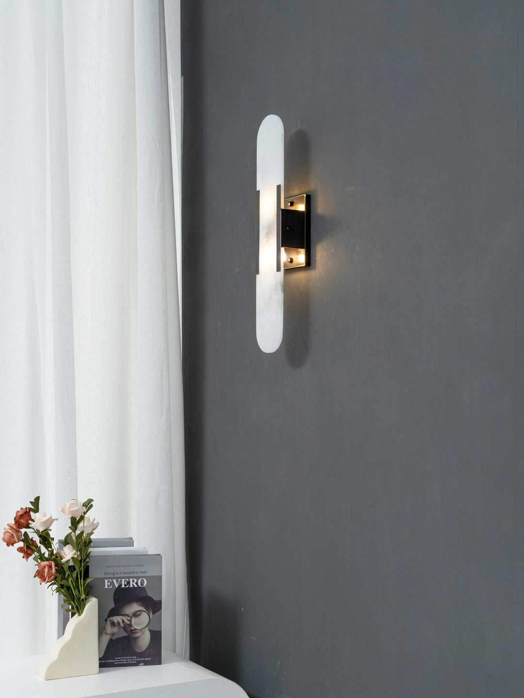 Serein Alabaster Wall Sconce
