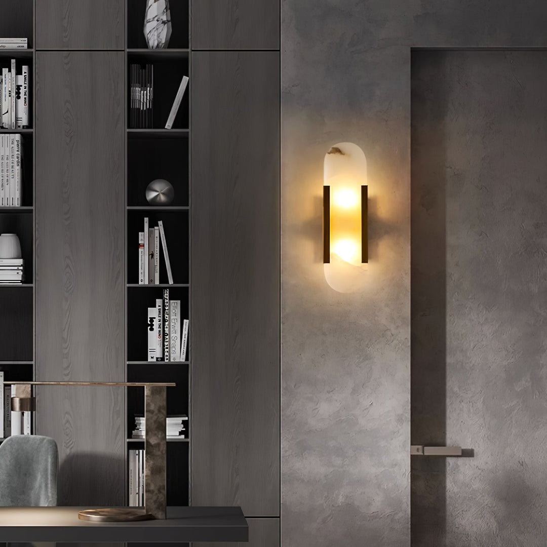 Serein Alabaster Wall Sconce