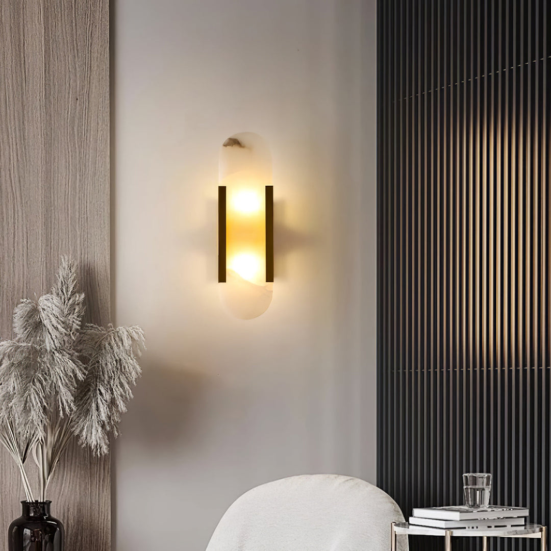 Serein Alabaster Wall Sconce