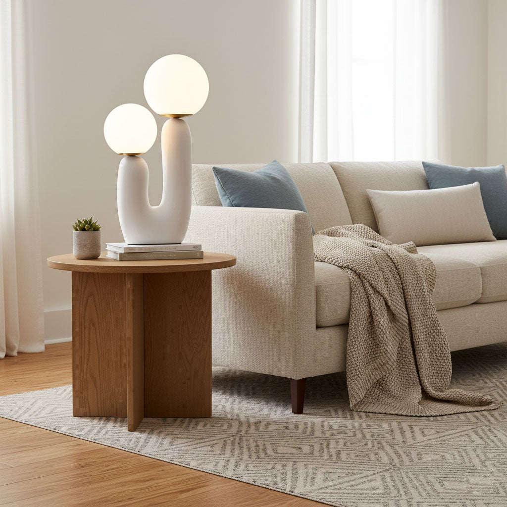 Knot Resin Table Lamp