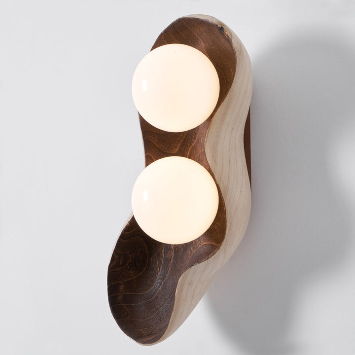 Fable Carved Wood Sconce