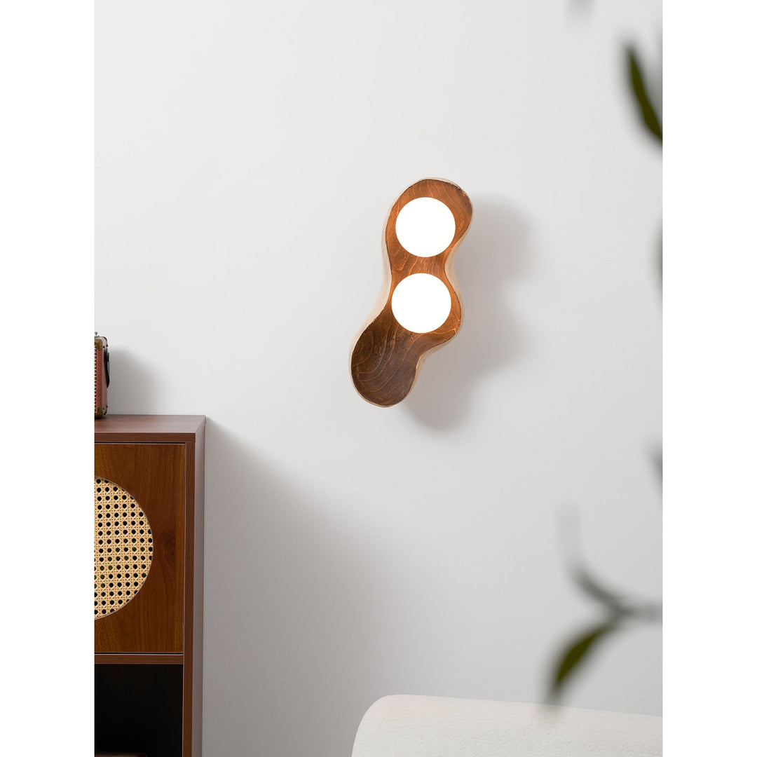 Fable Carved Wood Sconce