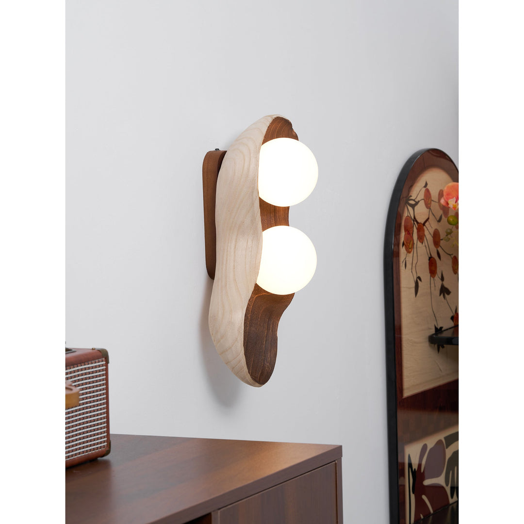 Fable Carved Wood Sconce