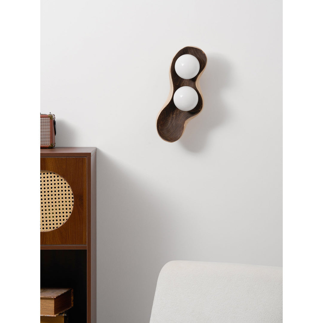 Fable Carved Wood Sconce