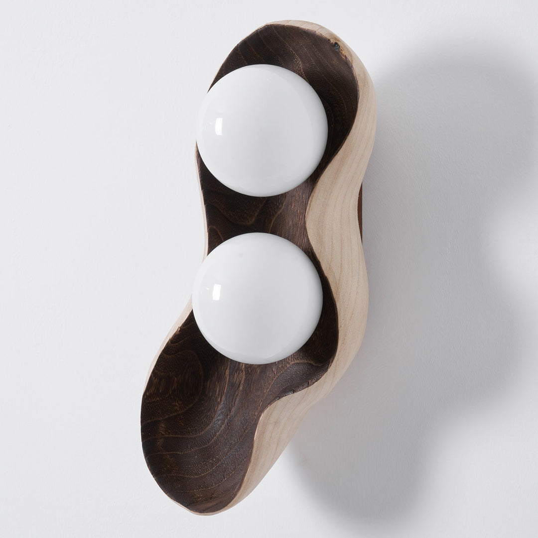 Fable Carved Wood Sconce