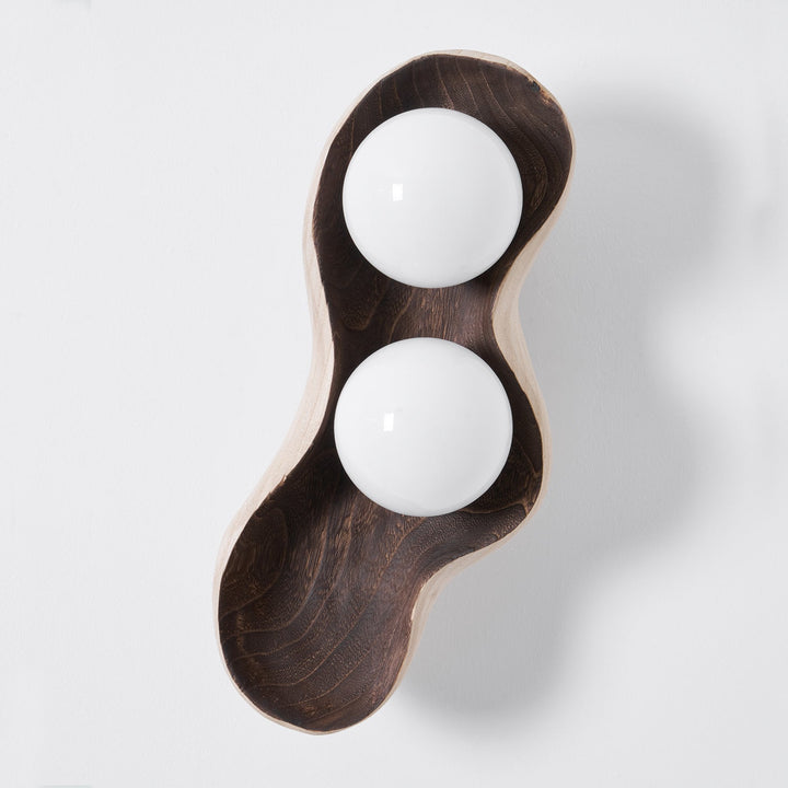 Fable Carved Wood Sconce