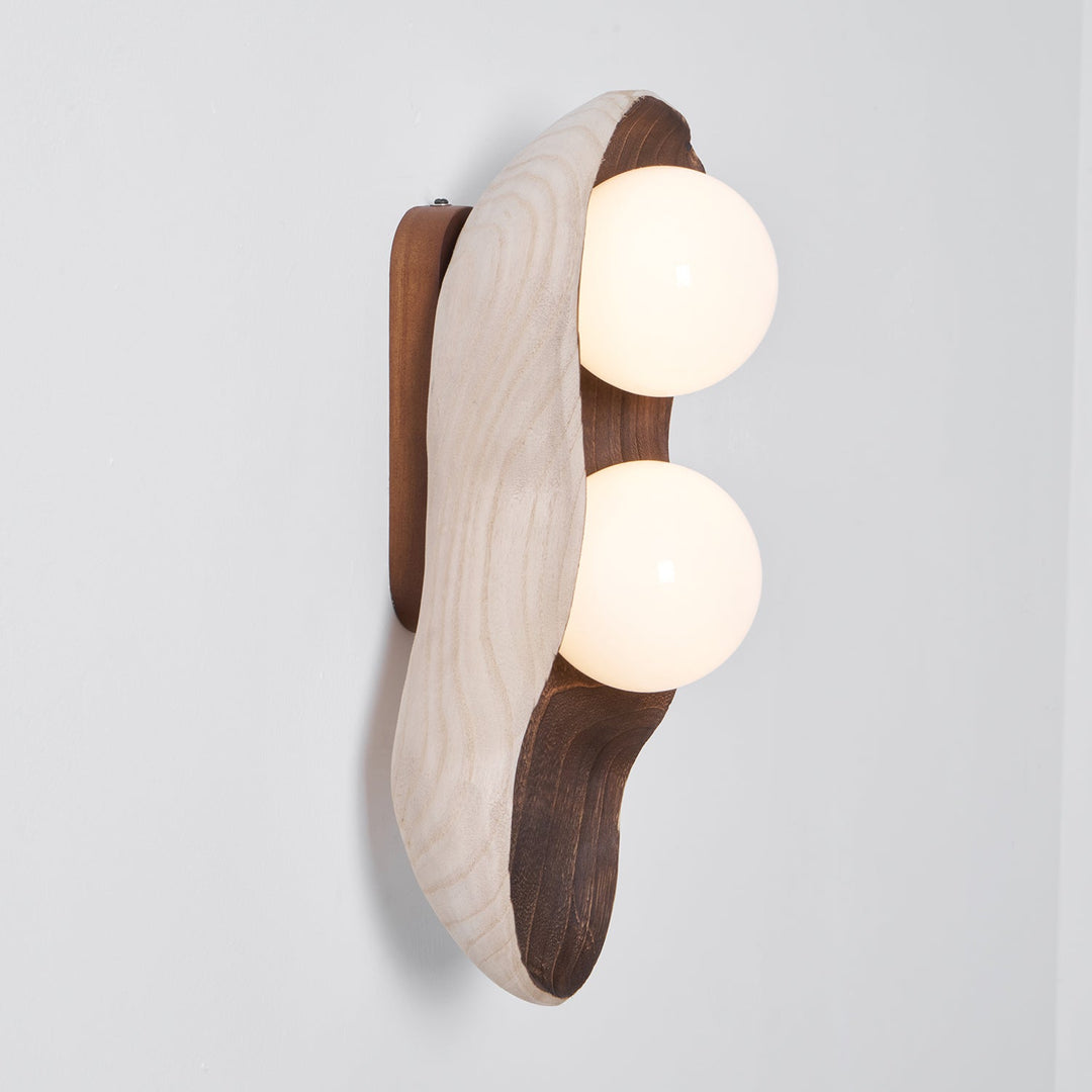 Fable Carved Wood Sconce
