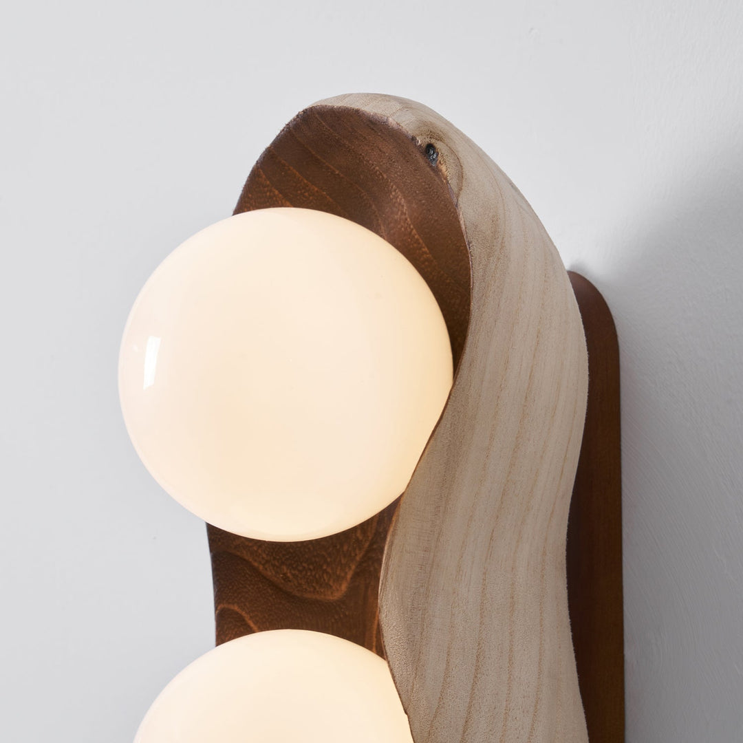 Fable Carved Wood Sconce