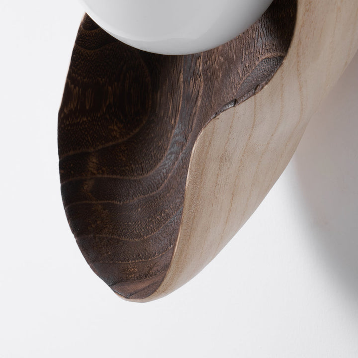 Fable Carved Wood Sconce