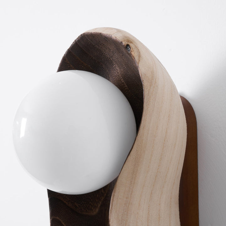 Fable Carved Wood Sconce