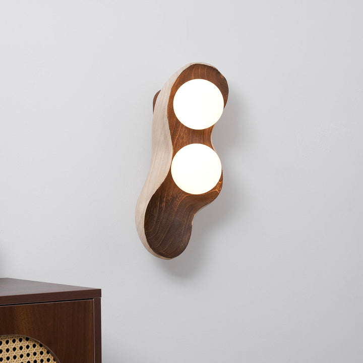 Fable Carved Wood Sconce