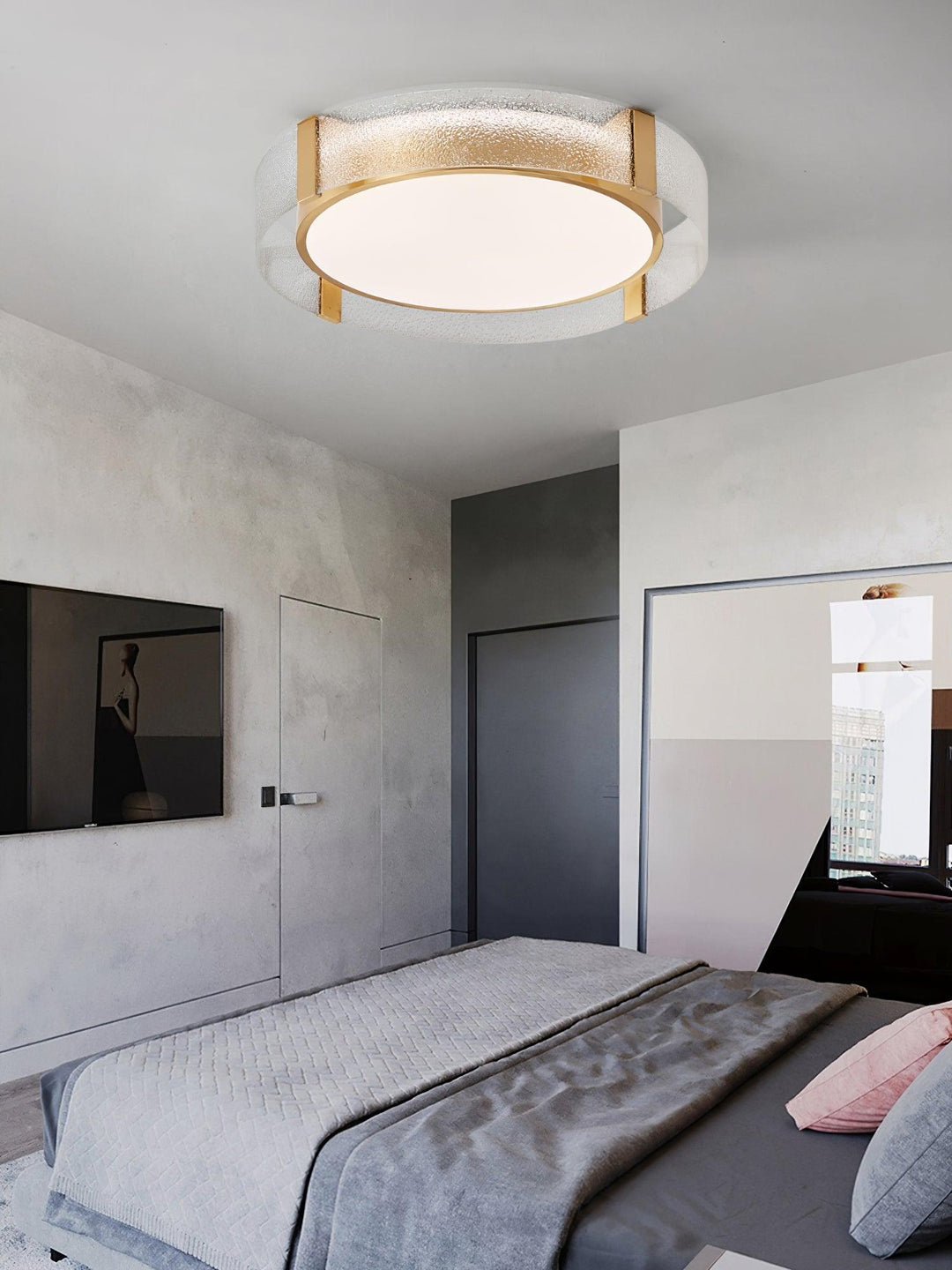 Aureole Flush Ceiling Light