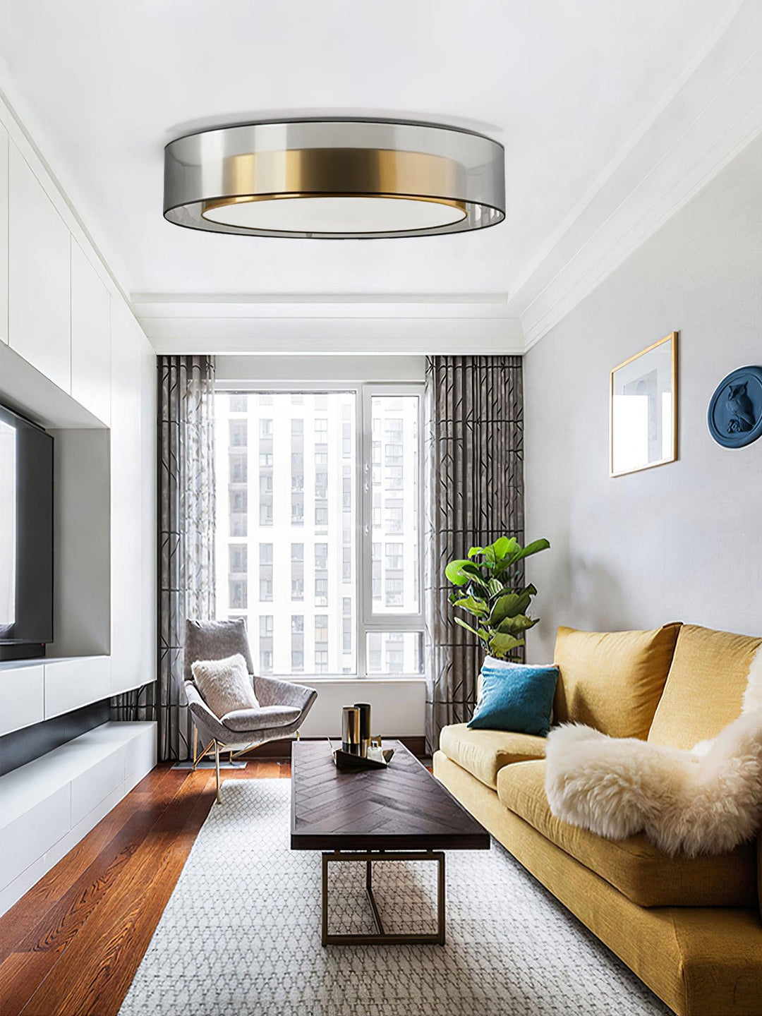 Aureole Flush Ceiling Light