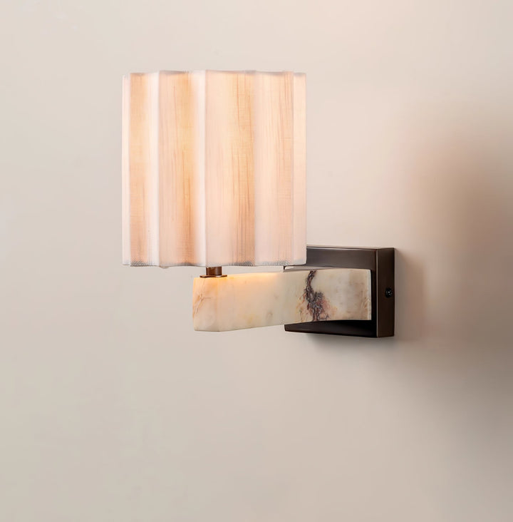 Drape Marble Wall Sconce
