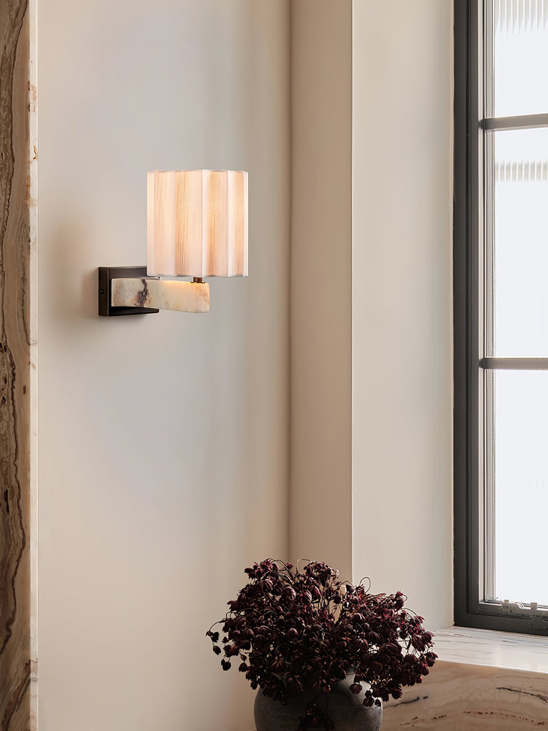 Drape Marble Wall Sconce
