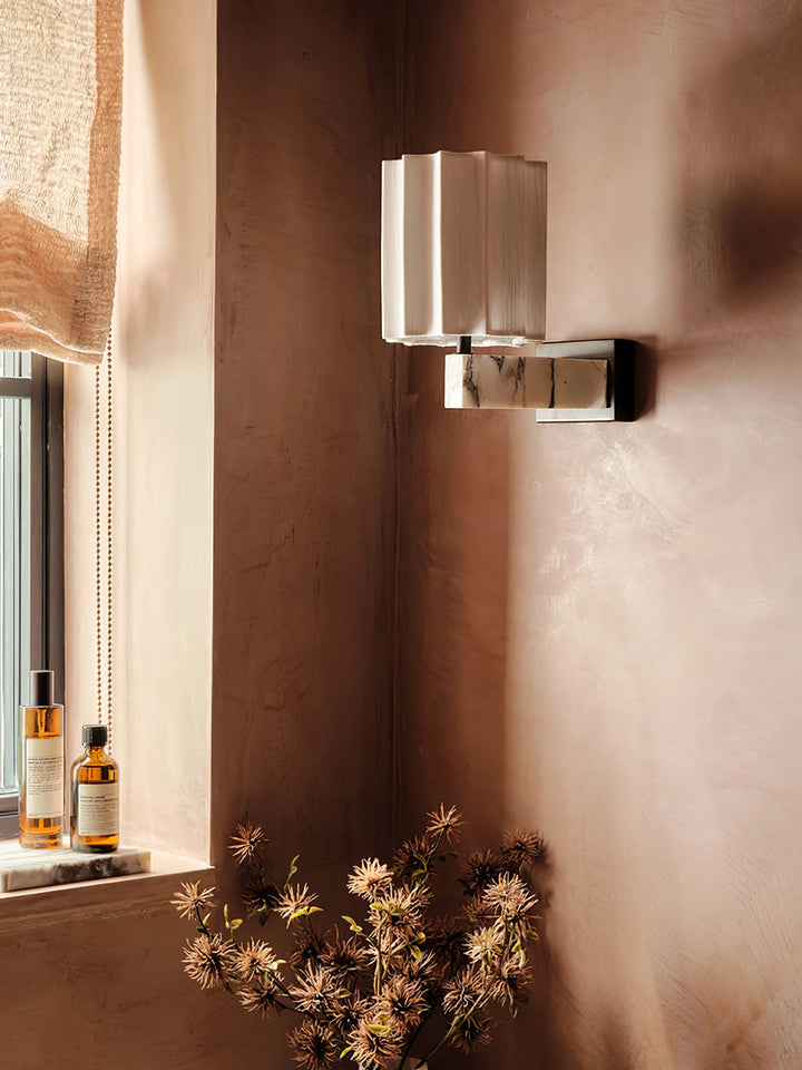 Drape Marble Wall Sconce