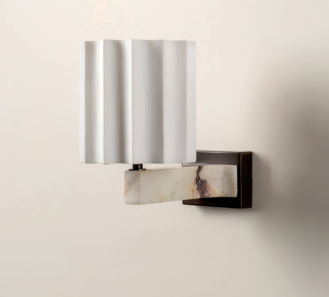 Drape Marble Wall Sconce