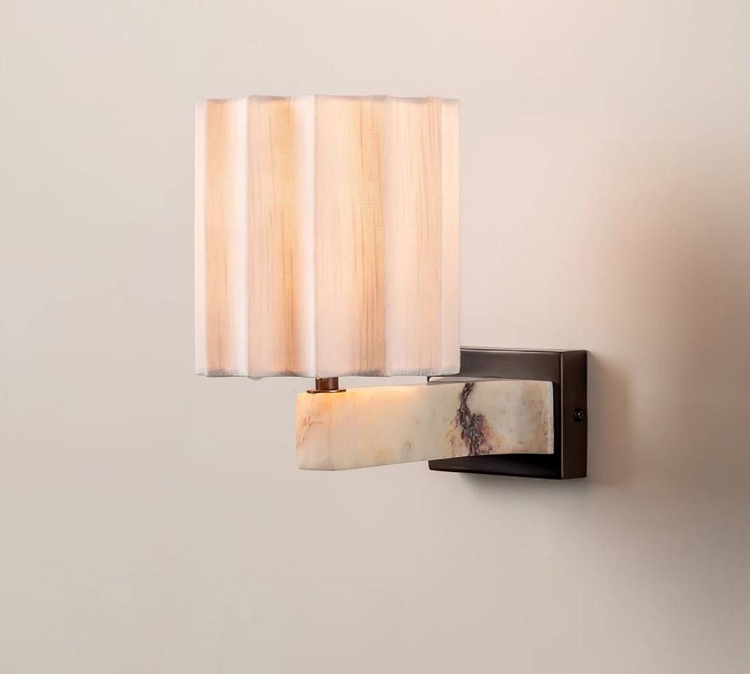 Drape Marble Wall Sconce