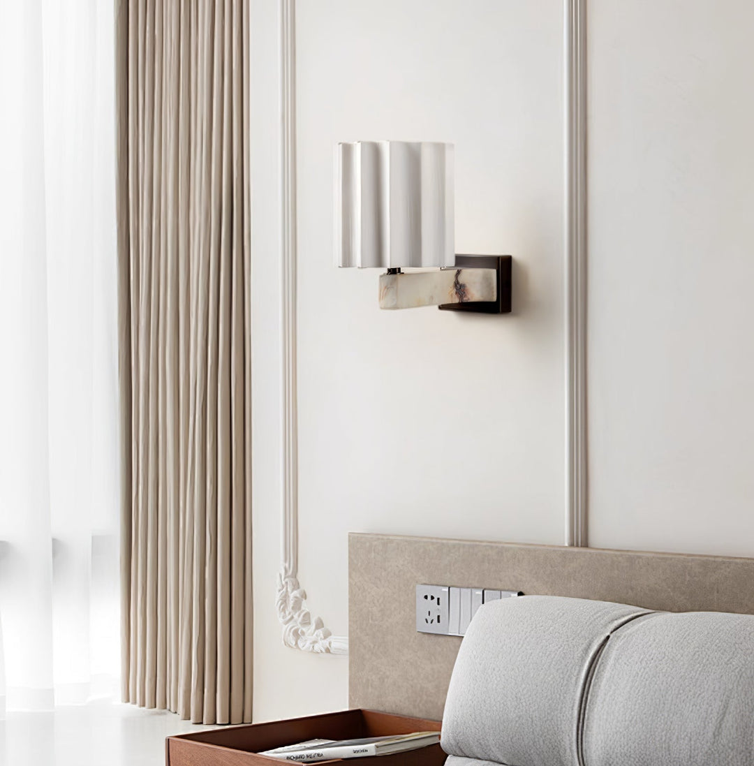 Drape Marble Wall Sconce