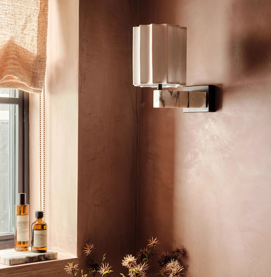 Drape Marble Wall Sconce