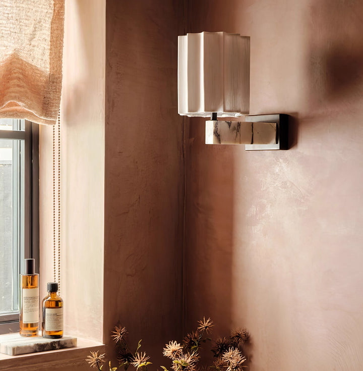 Drape Marble Wall Sconce
