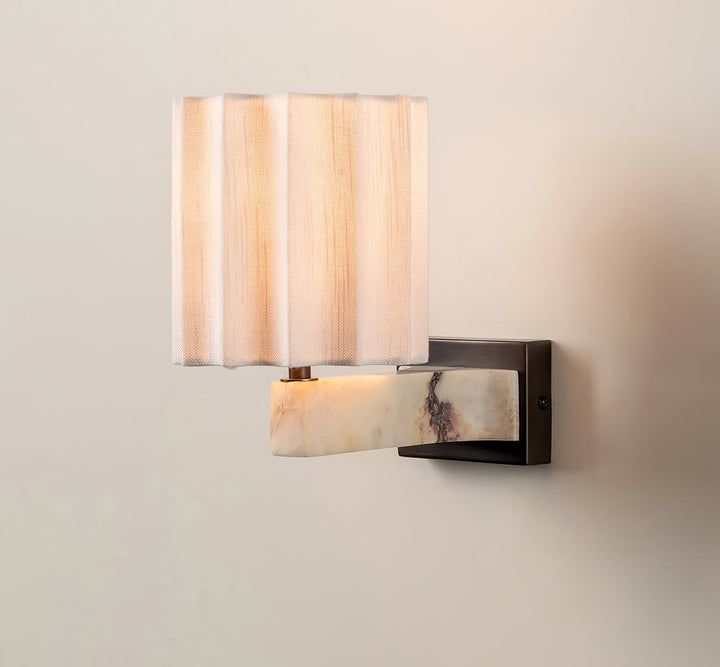 Drape Marble Wall Sconce