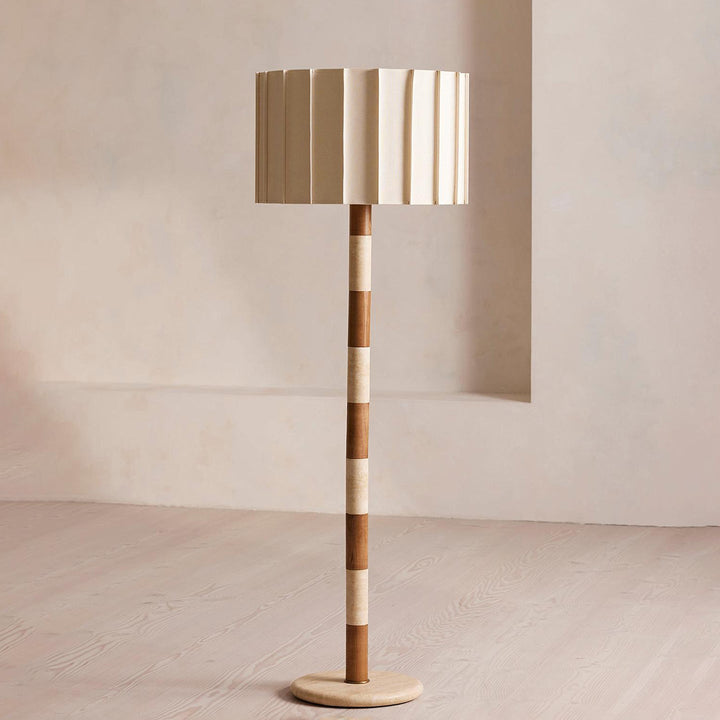 Banded Stone Floor Lamp