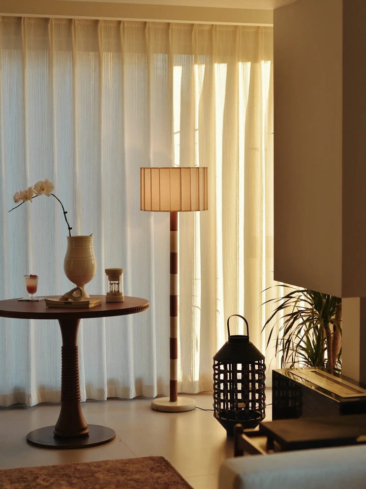 Banded Stone Floor Lamp