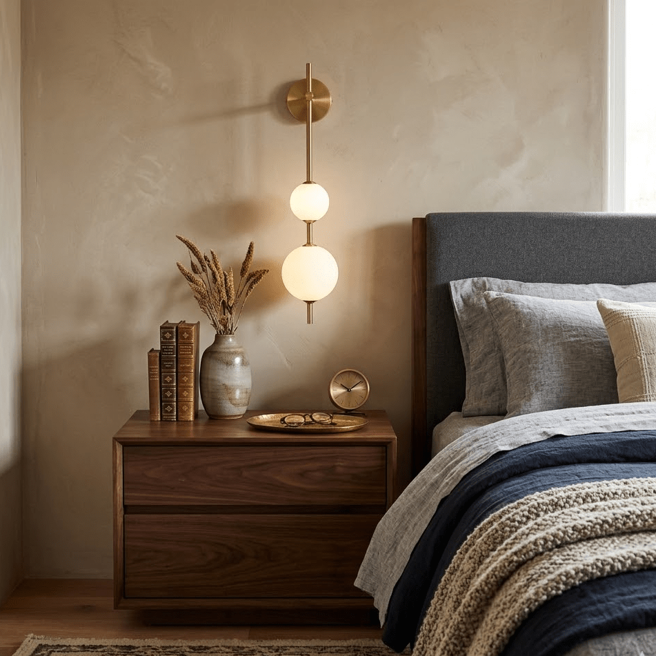 Stacked Globe Wall Sconce