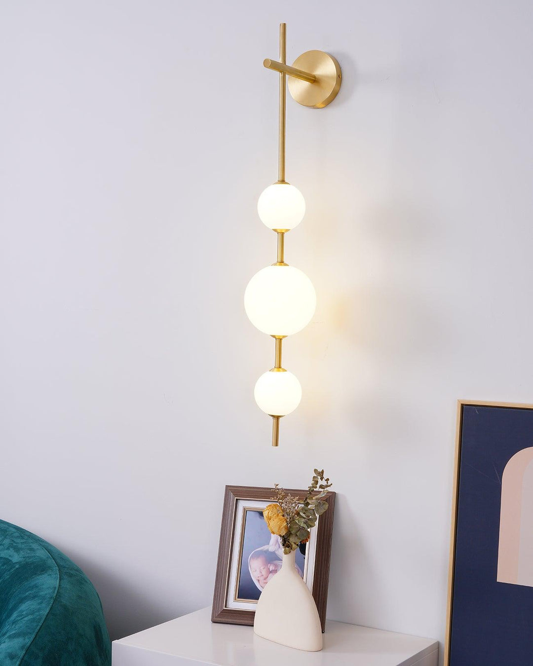 Stacked Globe Wall Sconce