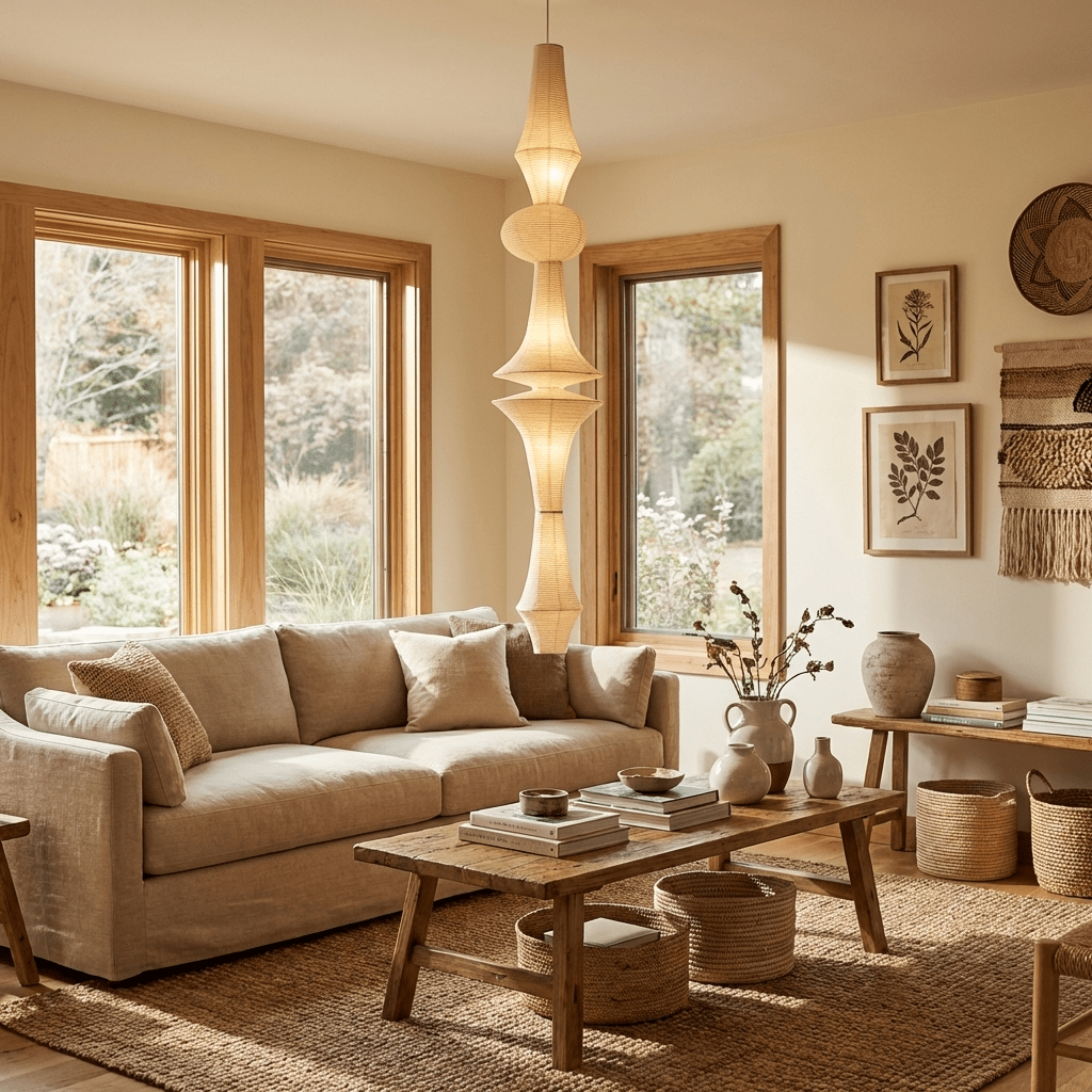 Ridge Paper Pendant Light