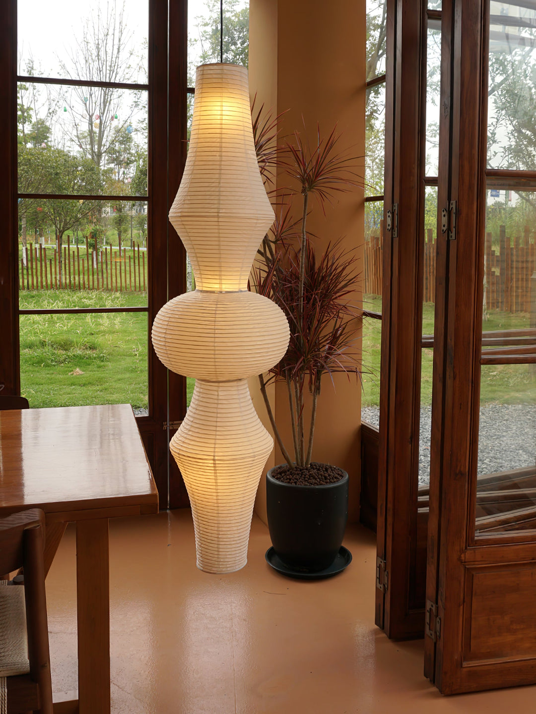 Ridge Paper Pendant Light