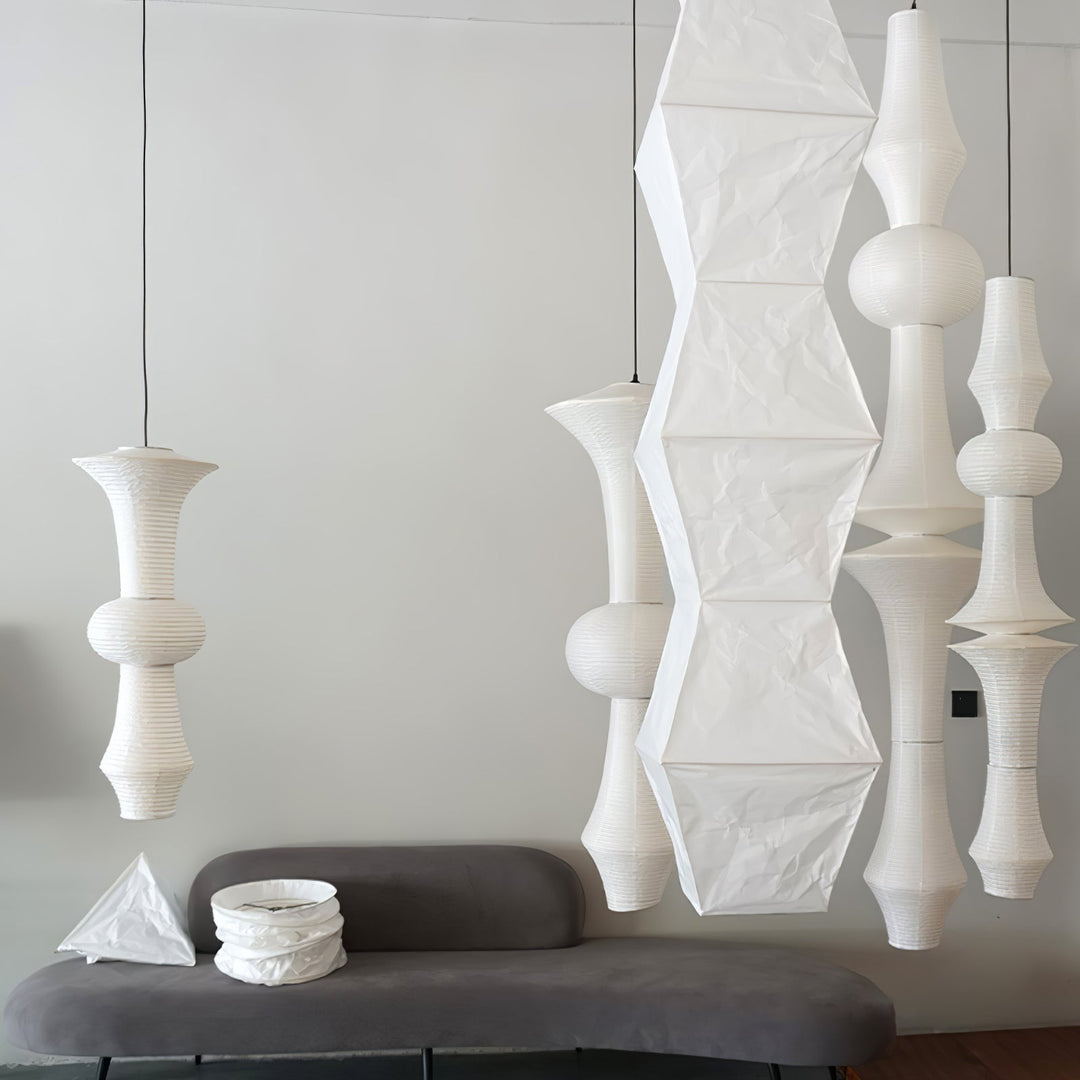 Ridge Paper Pendant Light