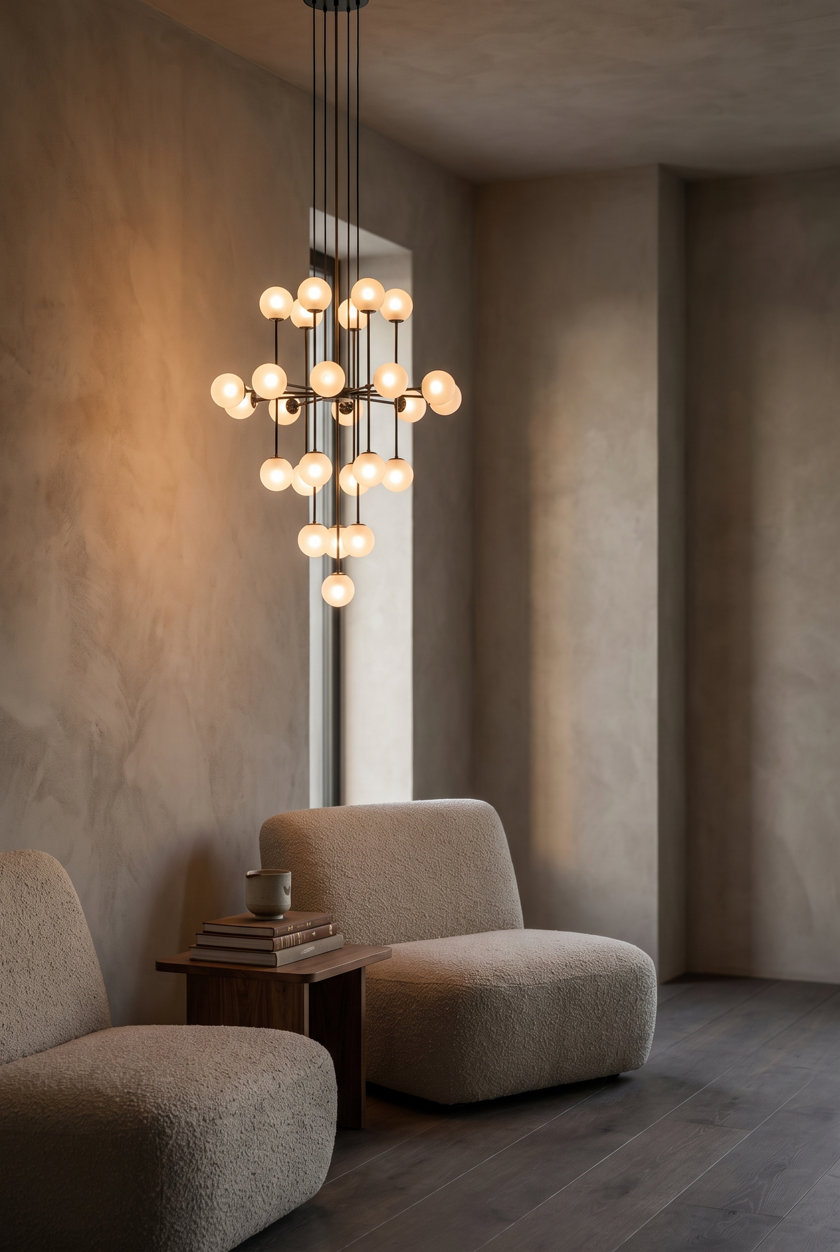 BRAND-03-CHANDELIER — tiered glass globe chandelier