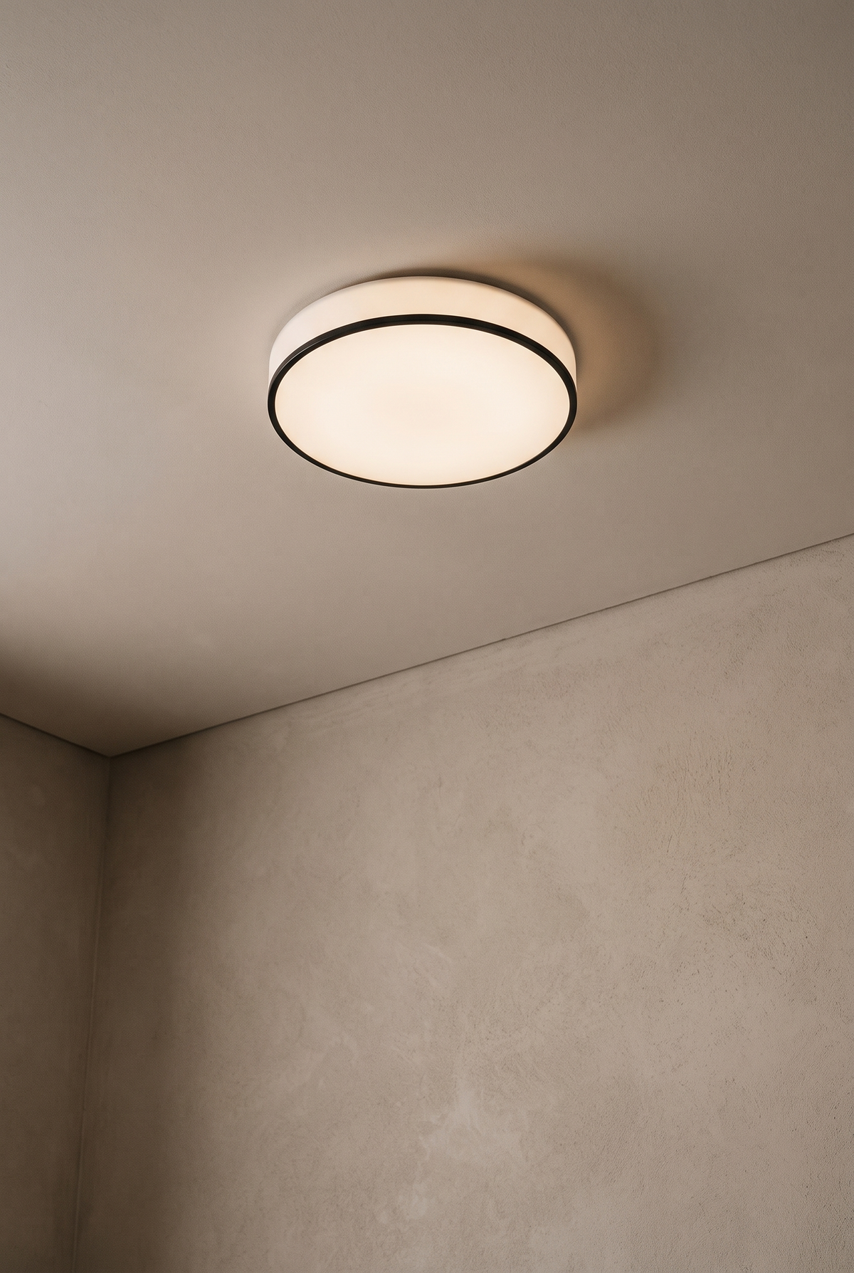 BRAND-04-CEILING — flush mount ceiling light on plaster