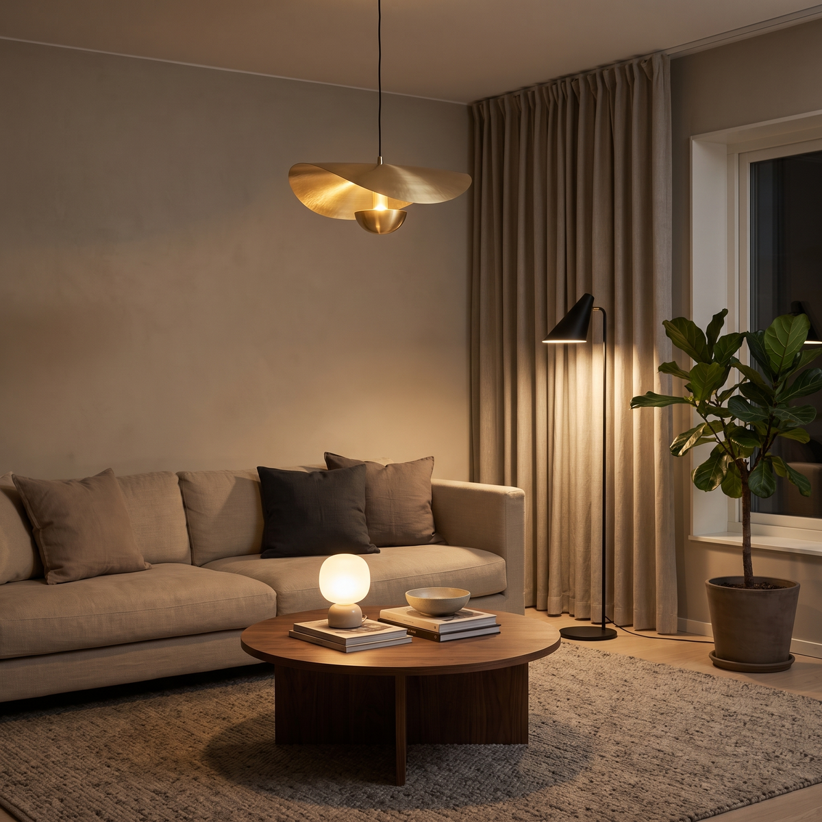 BRAND-09-ROOM-LIVING — warm living room with layered lighting